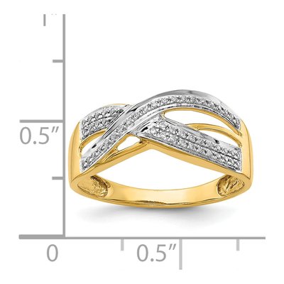 14K Yellow Gold 1/6 ct tw Diamond Ring – view 4