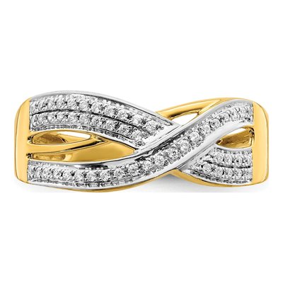 14K Yellow Gold 1/6 ct tw Diamond Ring – view 5