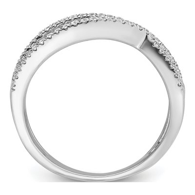 14K White Gold 1/4 ct tw Diamond 3-Strand Ring – view 3