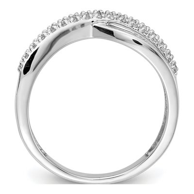 14K White Gold 1/10 ct tw Diamond 4-Strand Ring – view 3