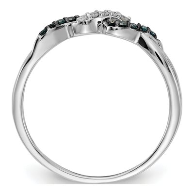 14K White Gold 1/10 ct tw Diamond Twist Ring – view 3
