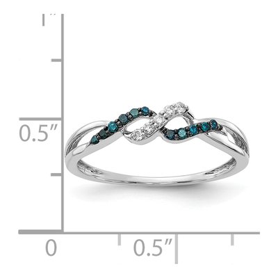 14K White Gold 1/10 ct tw Diamond Twist Ring – view 6