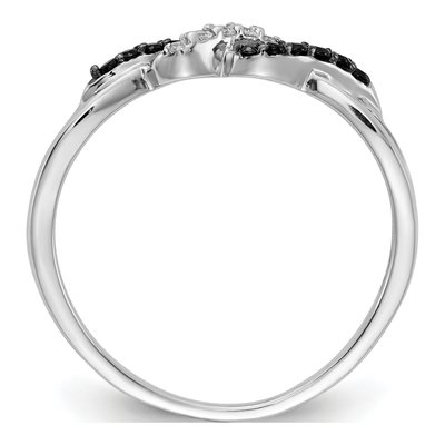 14K White Gold 1/10 ct tw Diamond Twist Ring – view 3