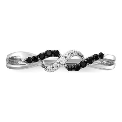 14K White Gold 1/10 ct tw Diamond Twist Ring – view 5