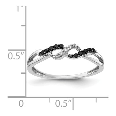 14K White Gold 1/10 ct tw Diamond Twist Ring – view 6