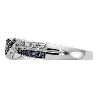 14K White Gold 1/4 ct tw Diamond Swirl Ring – view 3