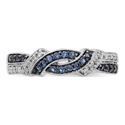 14K White Gold 1/4 ct tw Diamond Swirl Ring – view 4