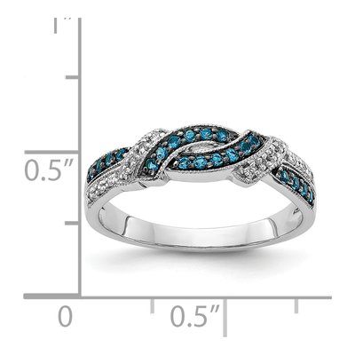 14K White Gold 1/4 ct tw Diamond Swirl Ring – view 5