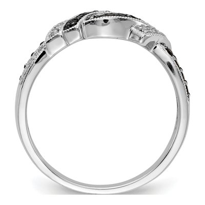 14K White Gold 1/4 ct tw Diamond Swirl Ring – view 3