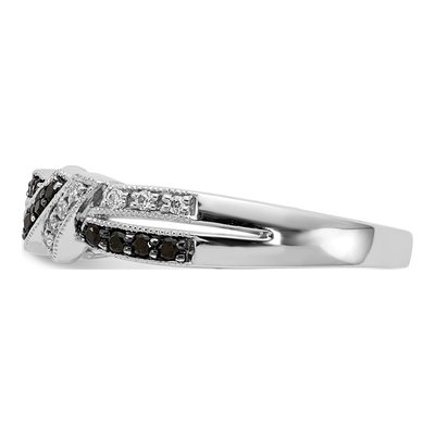 14K White Gold 1/4 ct tw Diamond Swirl Ring – view 4