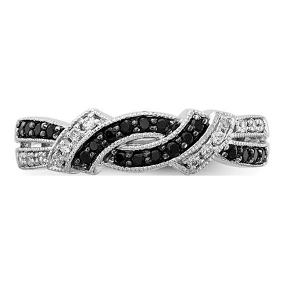 14K White Gold 1/4 ct tw Diamond Swirl Ring – view 5