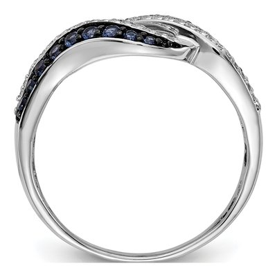 14K White Gold 1/2 ct tw Diamond Swirl Ring – view 2