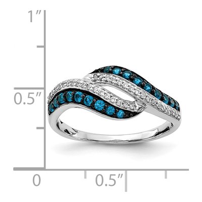 14K White Gold 1/2 ct tw Diamond Swirl Ring – view 5