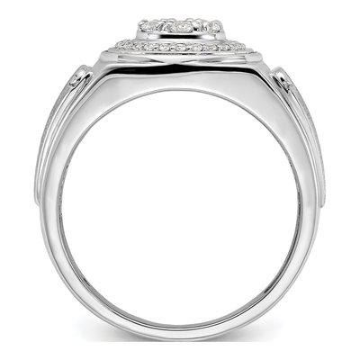 Men's 14K White Gold 1/2 ct tw Lab-Grown Diamond Ring – view 2