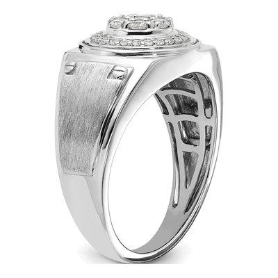 Men's 14K White Gold 1/2 ct tw Lab-Grown Diamond Ring – view 6