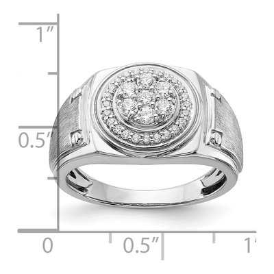 Men's 14K White Gold 1/2 ct tw Lab-Grown Diamond Ring – view 7