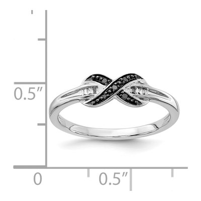 14K White Gold 1/15 ct tw Diamond X-Ring – view 6