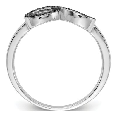 14K White Gold 1/10 ct tw Diamond Infinity Ring – view 2