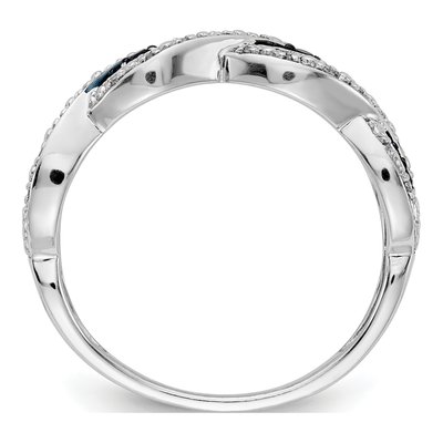 14K White Gold 1/6 ct tw Diamond Twist Ring – view 2