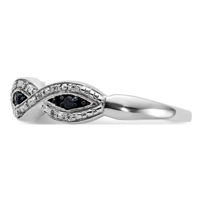 14K White Gold 1/6 ct tw Diamond Twist Ring – view 3