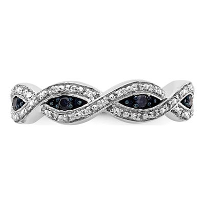 14K White Gold 1/6 ct tw Diamond Twist Ring – view 4