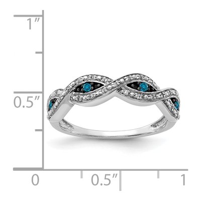 14K White Gold 1/6 ct tw Diamond Twist Ring – view 5