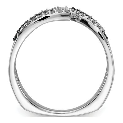 14K White Gold 1/2 ct tw Diamond Bypass Ring – view 2
