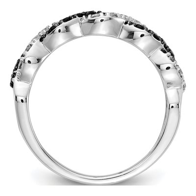 14K White Gold 1/2 ct tw Diamond Twist Ring – view 2