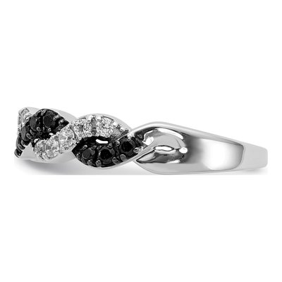 14K White Gold 1/2 ct tw Diamond Twist Ring – view 3