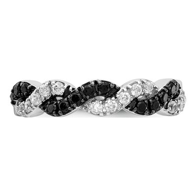 14K White Gold 1/2 ct tw Diamond Twist Ring – view 4