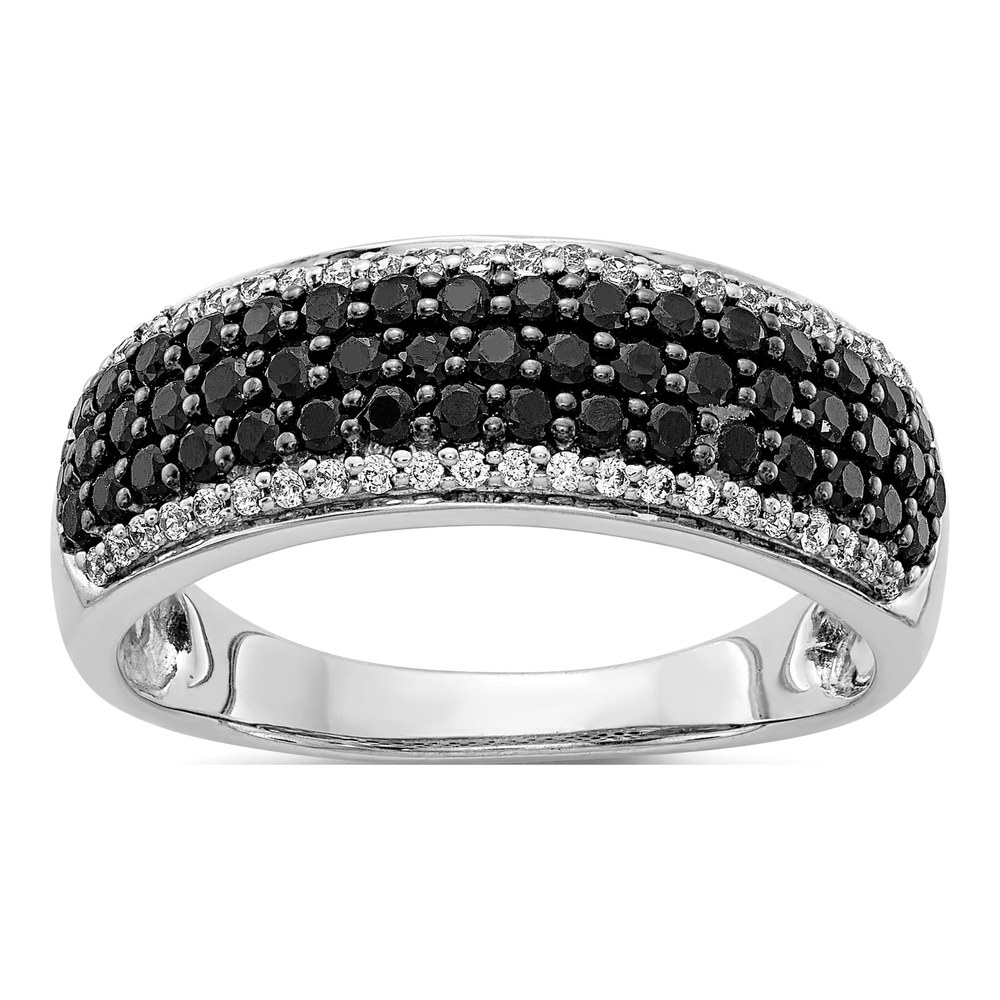 14K White Gold 7/8 ct tw Diamond Pave Ring