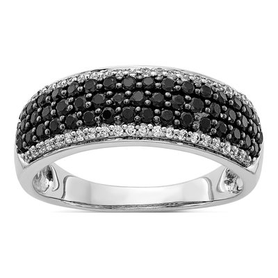 14K White Gold 7/8 ct tw Diamond Pave Ring
