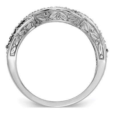 14K White Gold 3/8 ct tw Diamond Twist Ring – view 3