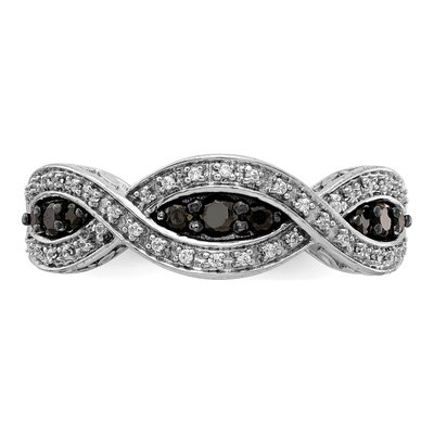 14K White Gold 3/8 ct tw Diamond Twist Ring – view 5