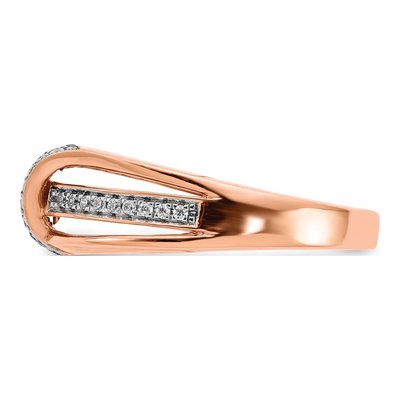 14K Rose Gold 1/3 ct tw Diamond Ring – view 4