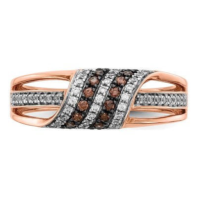 14K Rose Gold 1/3 ct tw Diamond Ring – view 5