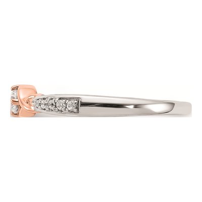 14K Two-Tone Gold 1/10 ct tw Diamond Promise Engagement Ring – view 3