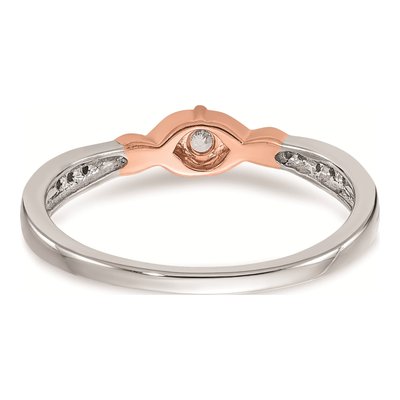 14K Two-Tone Gold 1/10 ct tw Diamond Promise Engagement Ring – view 5