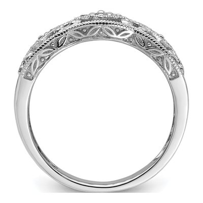 14K White Gold 1/4 ct tw Diamond Vintage Ring – view 3