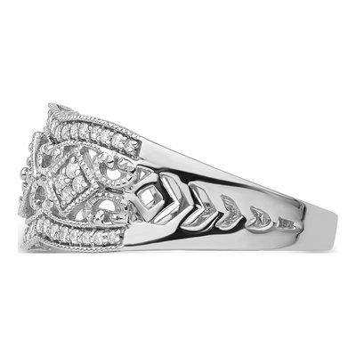 14K White Gold 1/4 ct tw Diamond Vintage Ring – view 4