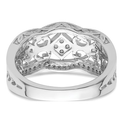 14K White Gold 1/4 ct tw Diamond Vintage Ring – view 8