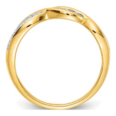 10K Yellow Gold Diamond MOM Ring – view 2