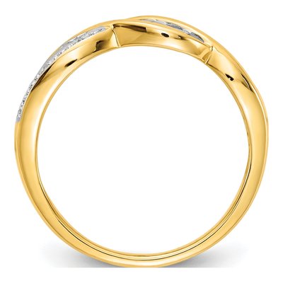 14K Yellow Gold Diamond MOM Ring – view 3