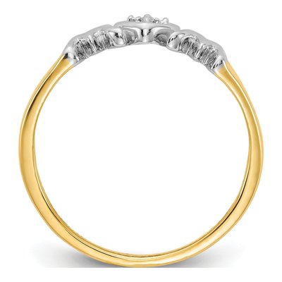 14K Yellow Gold Diamond MOM Ring – view 2