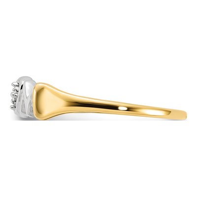 14K Yellow Gold Diamond MOM Ring – view 3