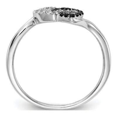 14K White Gold 1/10 ct tw Diamond Heart Ring – view 2