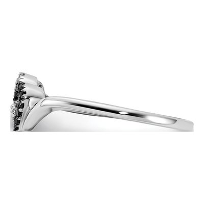 14K White Gold 1/10 ct tw Diamond Heart Ring – view 3