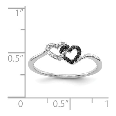14K White Gold 1/10 ct tw Diamond Heart Ring – view 4