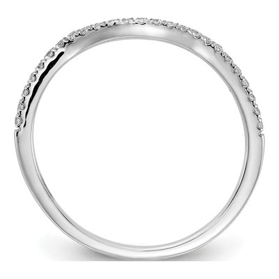14K White Gold 1/7 ct tw Diamond Wedding Band – view 2