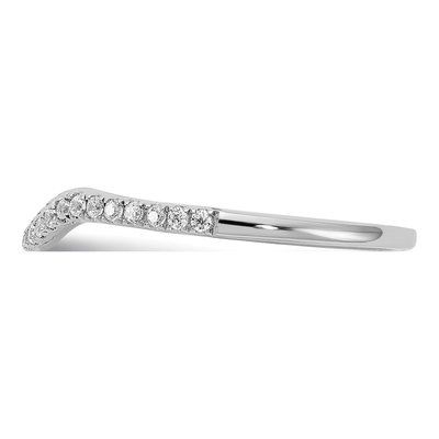 14K White Gold 1/7 ct tw Diamond Wedding Band – view 3